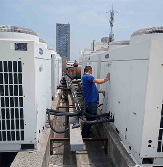 盘山中央空调制热和不制冷系统维修方法